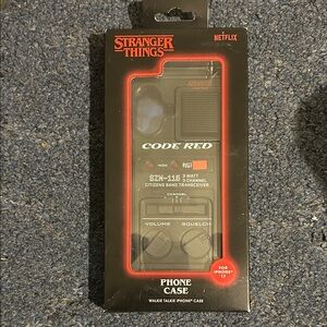 Stranger Things Black Phone Case